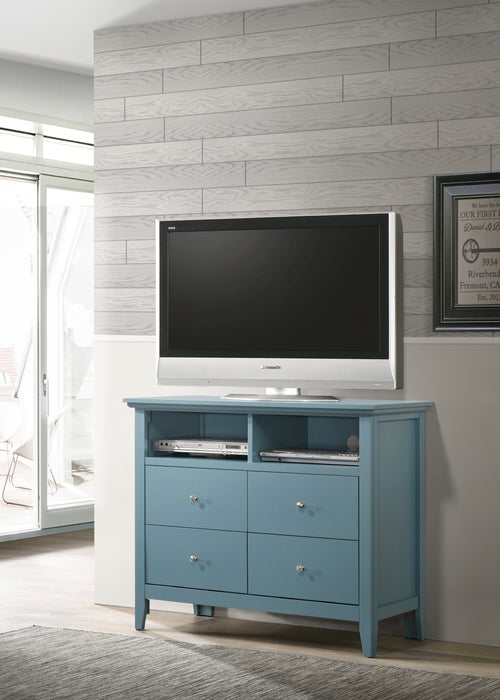 Glory Furniture Hammond G5480-TV Media Chest , Teal G5480-TV