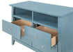 Glory Furniture Hammond G5480-TV Media Chest , Teal G5480-TV