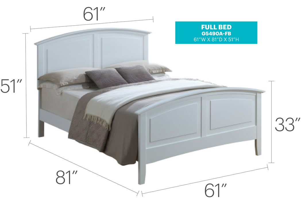 Glory Furniture Hammond G5490A-Bed White