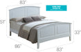 Glory Furniture Hammond G5490A-Bed White