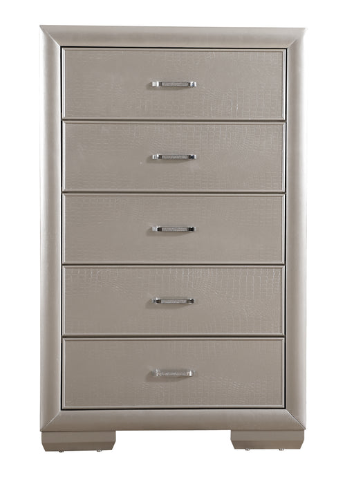 Glory Furniture Kat G5600-CH Chest , Silver Champagne G5600-CH