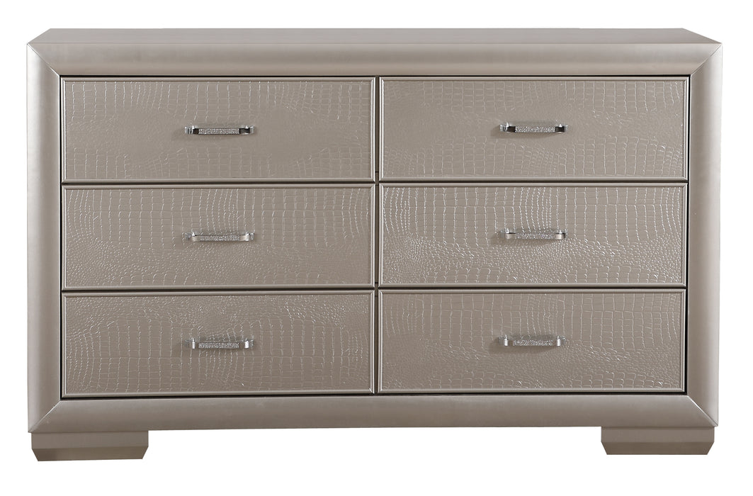 Glory Furniture Kat G5600-D Dresser , Silver Champagne G5600-D