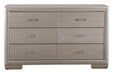 Glory Furniture Kat G5600-D Dresser , Silver Champagne G5600-D