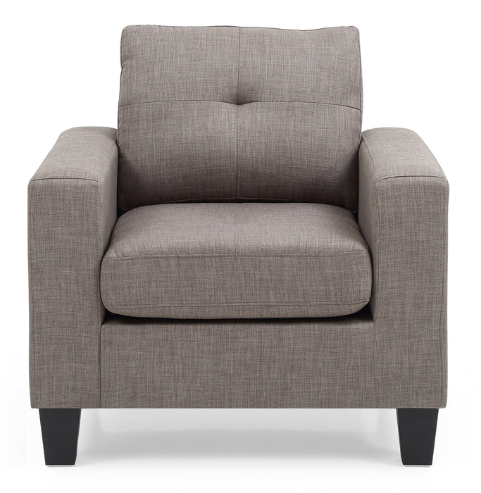 Glory Furniture Newbury G579A-C Newbury Club Chair , GrayG579A-C