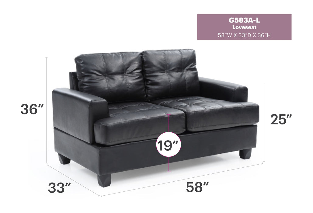 Glory Furniture Sandridge Loveseat