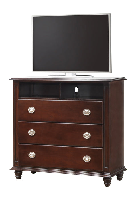 Glory Furniture Summit Media Chest - Cappuccino