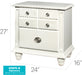 Glory Furniture Summit G5975-N Night Stand , White G5975-N