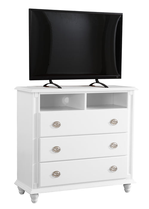 Glory Furniture Summit G5975-TV Media Chest , White G5975-TV