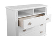 Glory Furniture Summit G5975-TV Media Chest , White G5975-TV