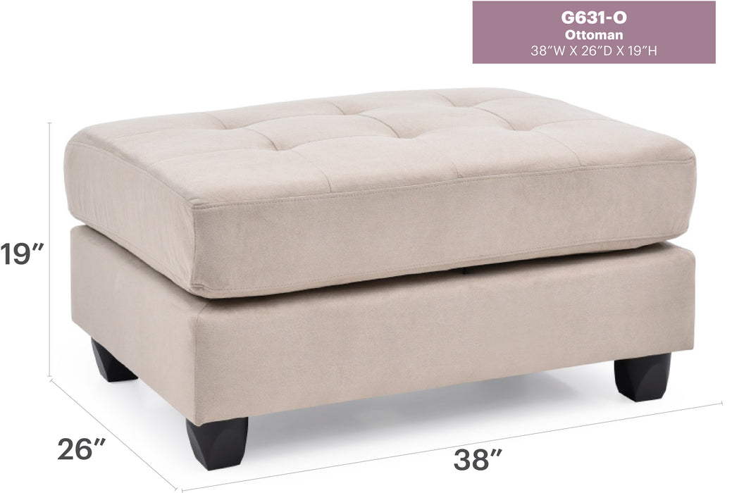 Glory Furniture Malone G630-647O Ottoman 