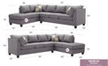 Glory Furniture Malone G630-647B-SC Sectional