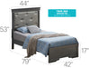 Glory Furniture Lorana G6502B-B2 Bed Metalic Black