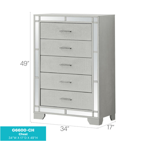 Glory Furniture Madison G6600-CH , Silver Champagne G6600-CH