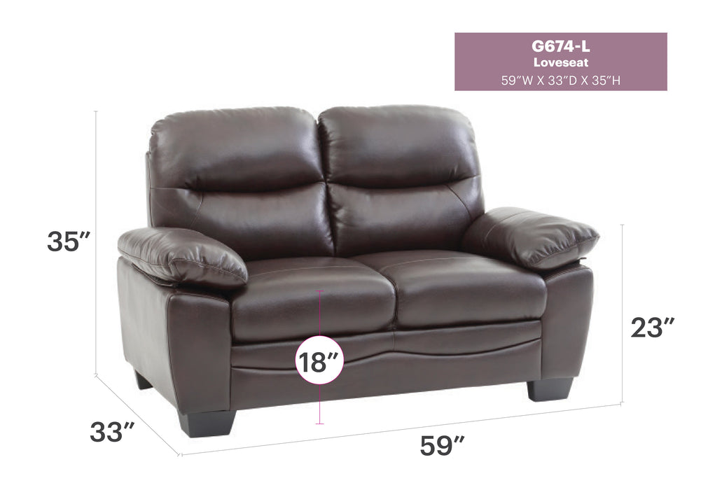 Glory Furniture Marta Loveseat