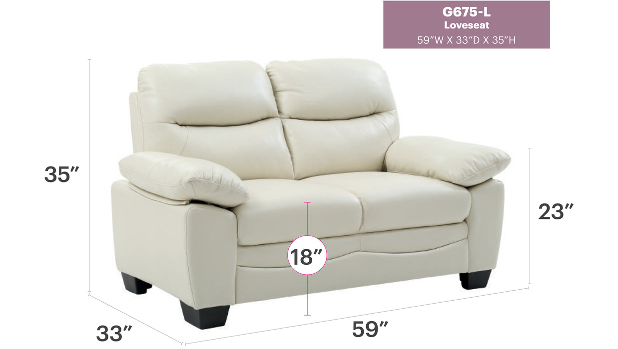 Glory Furniture Marta G674-7L Loveseat 