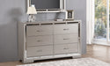 Glory Furniture Alana G6800-D Dresser , Silver Champagne G6800-D