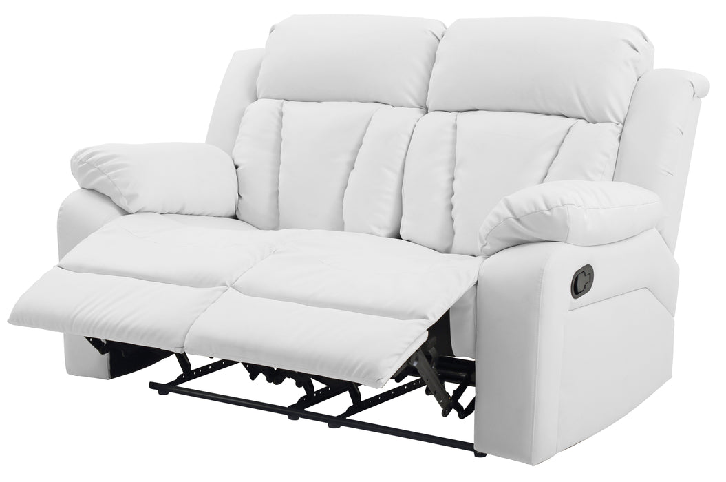 Glory Furniture Daria G682-RL Reclining Love seat , White G682-RL