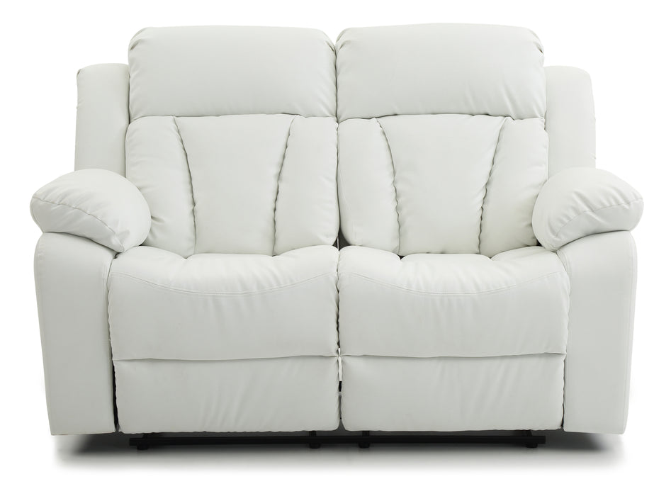 Glory Furniture Daria G682-RL Reclining Love seat , White G682-RL