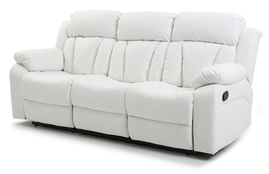 Glory Furniture Daria G682-RS Reclining Sofa , White G682-RS