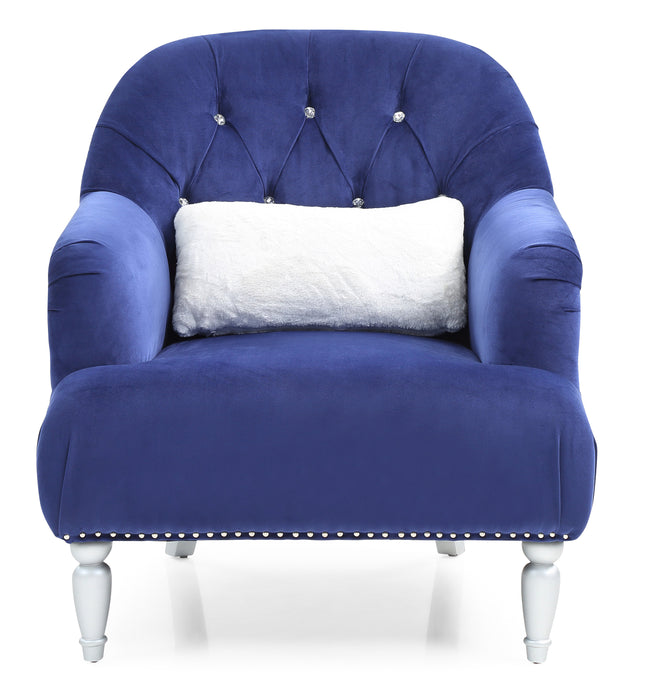 Glory Furniture Jewel G750-C Chair , Blue G750-C