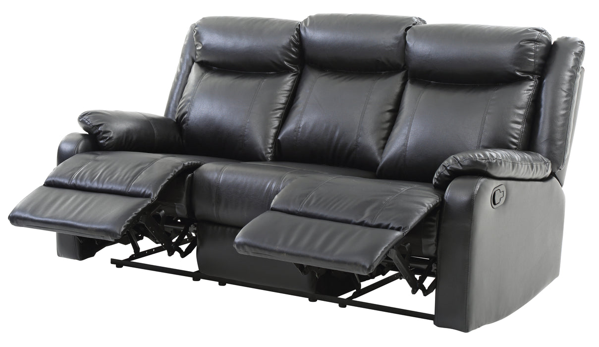 Glory Furniture Ward G761A-RS Double Reclining Sofa , Black G761A-RS