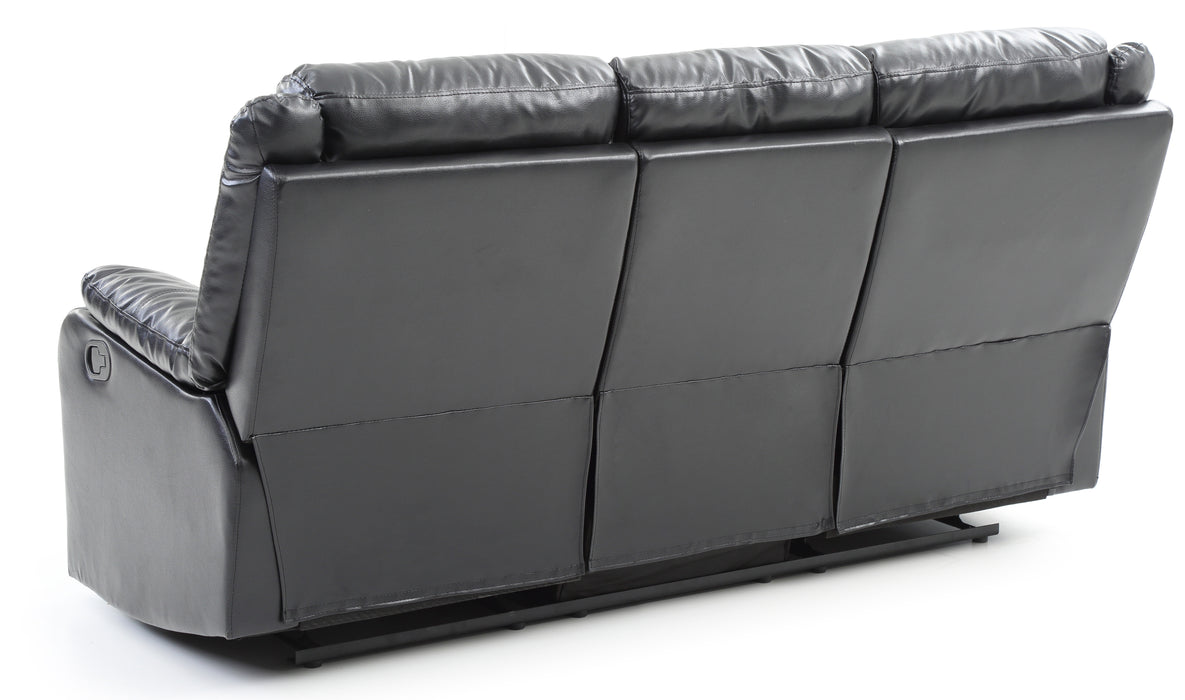 Glory Furniture Ward G761A-RS Double Reclining Sofa , Black G761A-RS