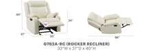 Glory Furniture Ward G762A-RC Rocker Recliner , PEARL G762A-RC