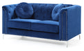 Glory Furniture Pompano G781A-L Loveseat ( 2 Boxes ) , Navy BlueG781A-L