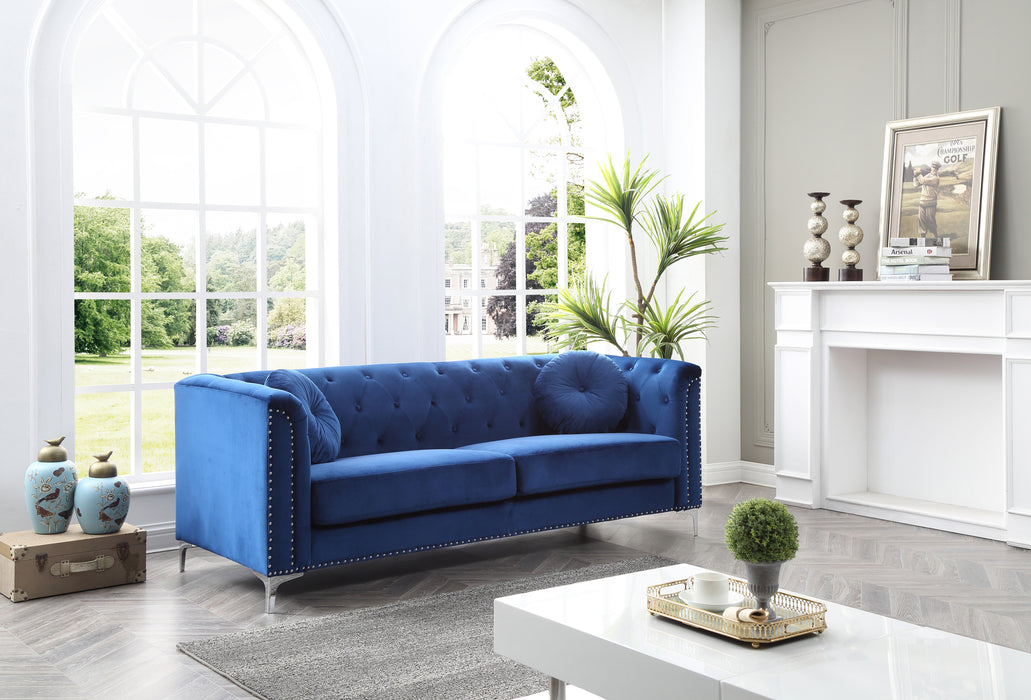 Glory Furniture Pompano G781A-S Sofa ( 2 Boxes ) , Navy BlueG781A-S