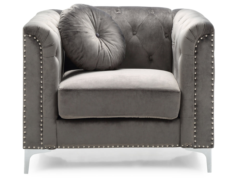Glory Furniture Pompano G782A-C Chair , DARK GrayG782A-C