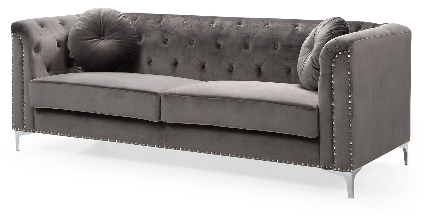 Glory Furniture Pompano G782A-S Sofa ( 2 Boxes ) , DARK GrayG782A-S