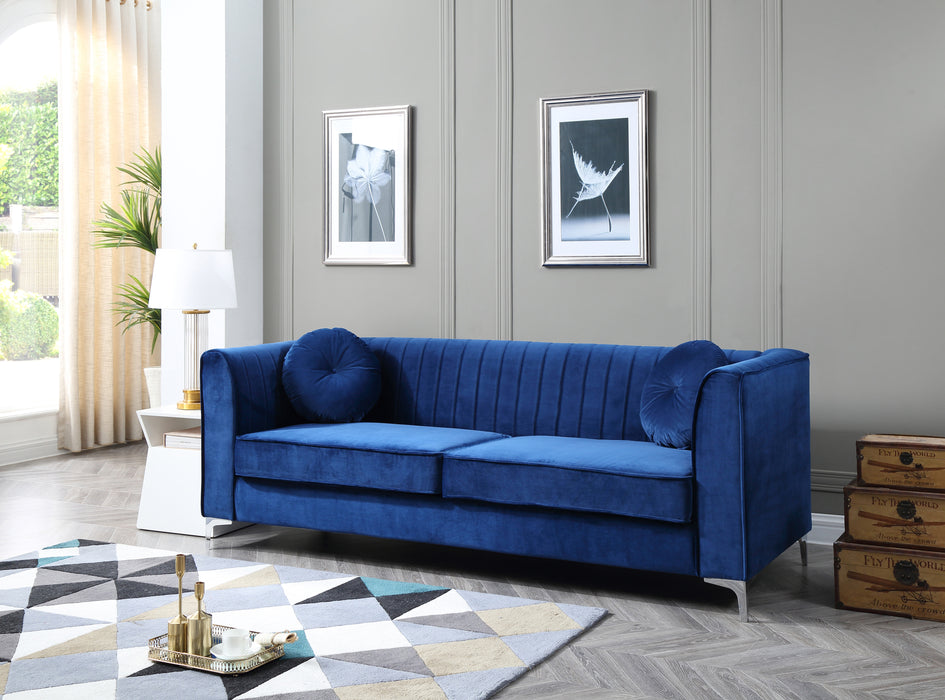 Glory Furniture Delray G791A-S Sofa ( 2 Boxes ) , Navy BlueG791A-S