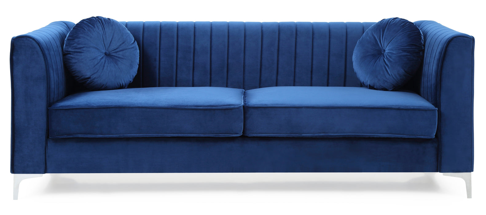 Glory Furniture Delray G791A-S Sofa ( 2 Boxes ) , Navy BlueG791A-S