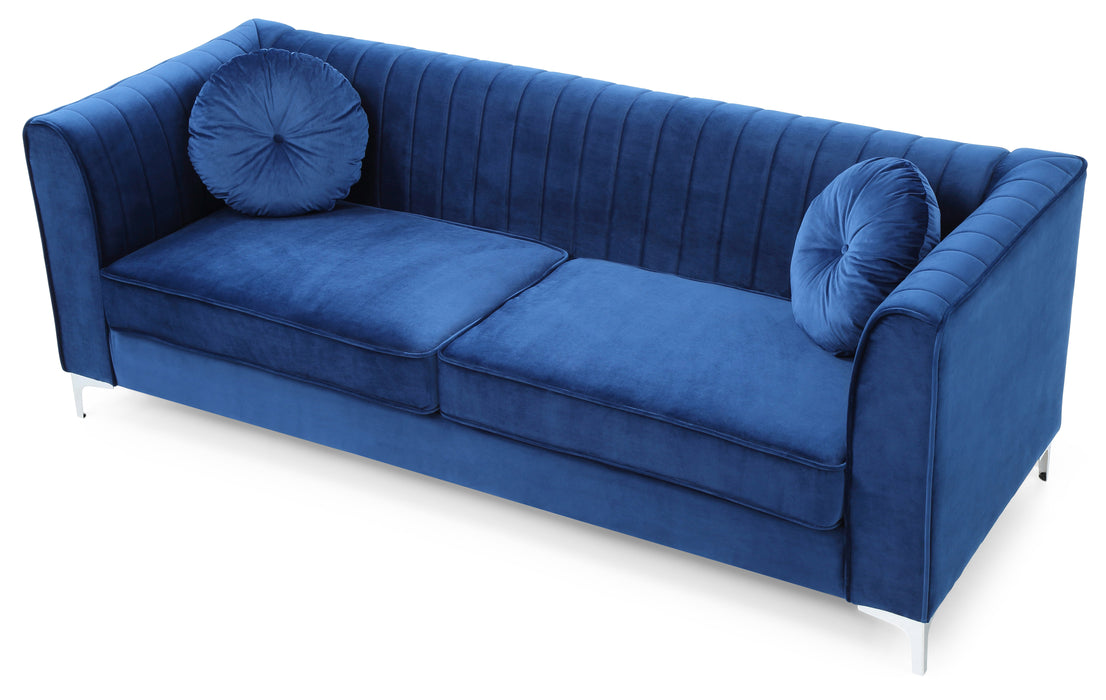 Glory Furniture Delray G791A-S Sofa ( 2 Boxes ) , Navy BlueG791A-S