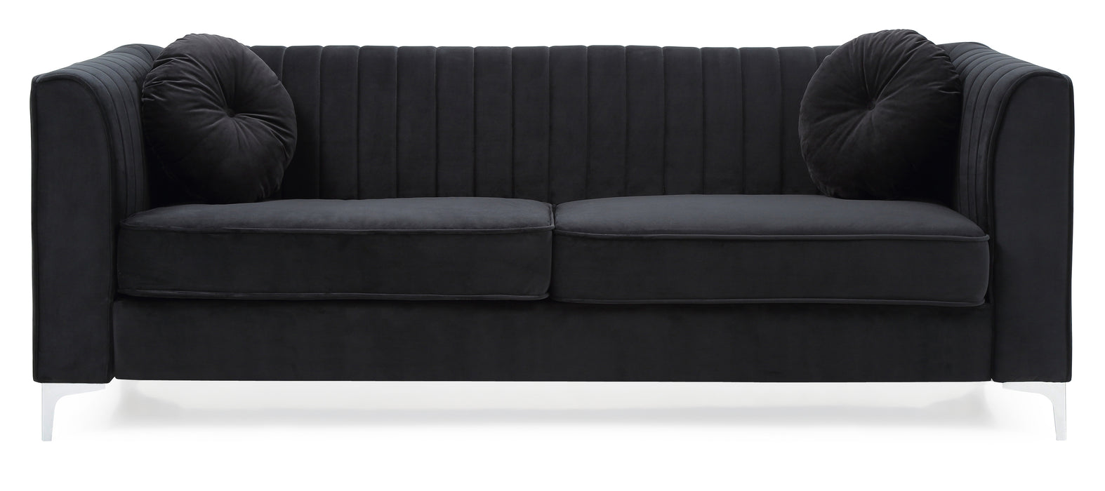 Glory Furniture Delray G793A-S Sofa ( 2 Boxes ) , Black G793A-S