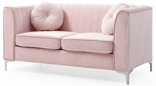 Glory Furniture Delray G794A-L Loveseat ( 2 Boxes ) , Pink G794A-L
