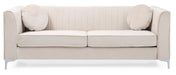 Glory Furniture Delray G797A-S Sofa ( 2 Boxes ) , IVORY G797A-S