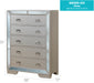 Glory Furniture Hollywood Hills G8100-CH Chest , Pearl G8100-CH