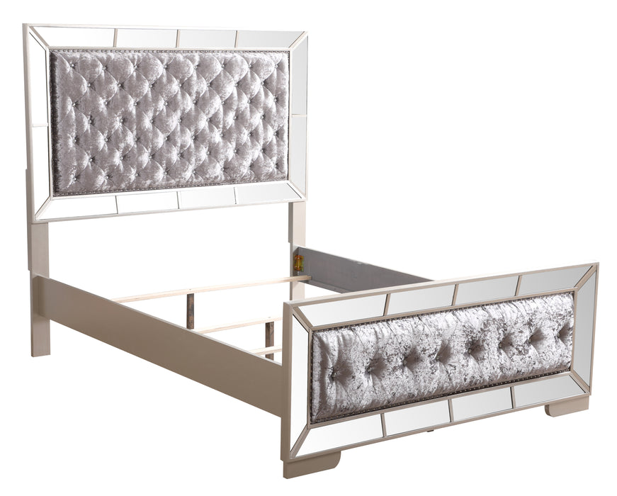 Glory Furniture Hollywood Hills G8105A-B Bed Silver Champagne 