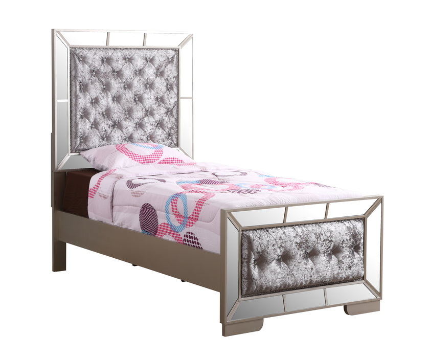 Glory Furniture Hollywood Hills G8105A-B Bed Silver Champagne 