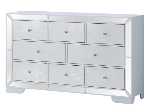 Glory Furniture Hollywood_Hills G8180-D Dresser , Silver Champagne G8180-D