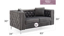 Glory Furniture Paige G822A-L Loveseat , GrayG822A-L