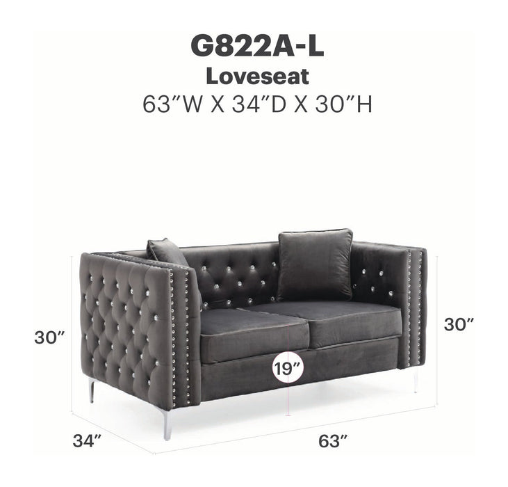 Glory Furniture Paige Loveseat