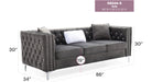 Glory Furniture Paige G822A-S Sofa , GrayG822A-S