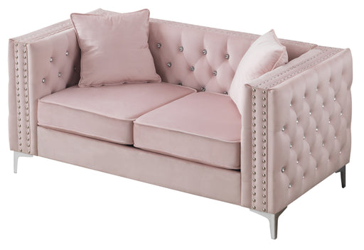 Glory Furniture Paige G824A-L Loveseat , Pink G824A-L