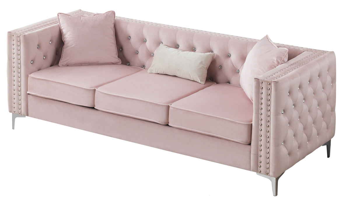 Glory Furniture Paige G824A-S Sofa , Pink G824A-S