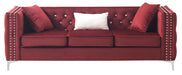 Glory Furniture Paige G826A-S Sofa , BURGUNDY G826A-S