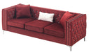 Glory Furniture Paige G826A-S Sofa , BURGUNDY G826A-S