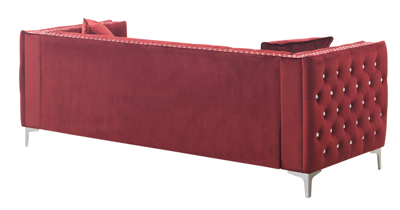 Glory Furniture Paige G826A-S Sofa , BURGUNDY G826A-S