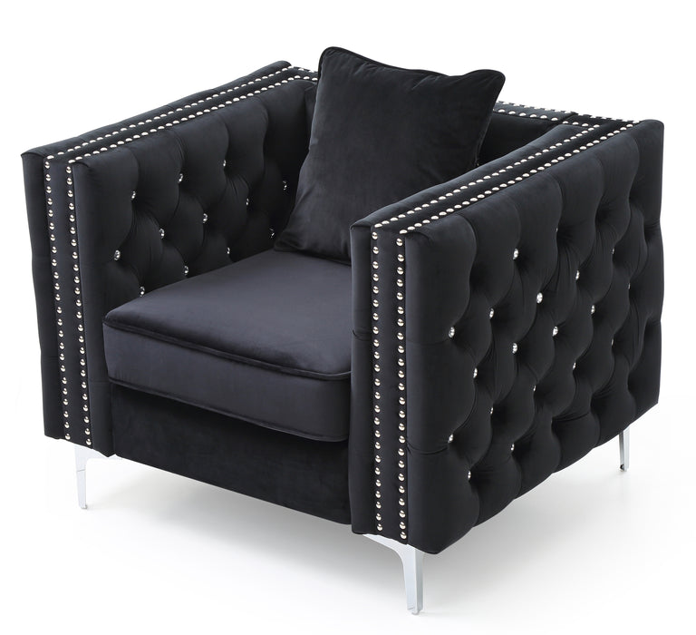 Glory Furniture Paige G828A-C Chair , Black G828A-C